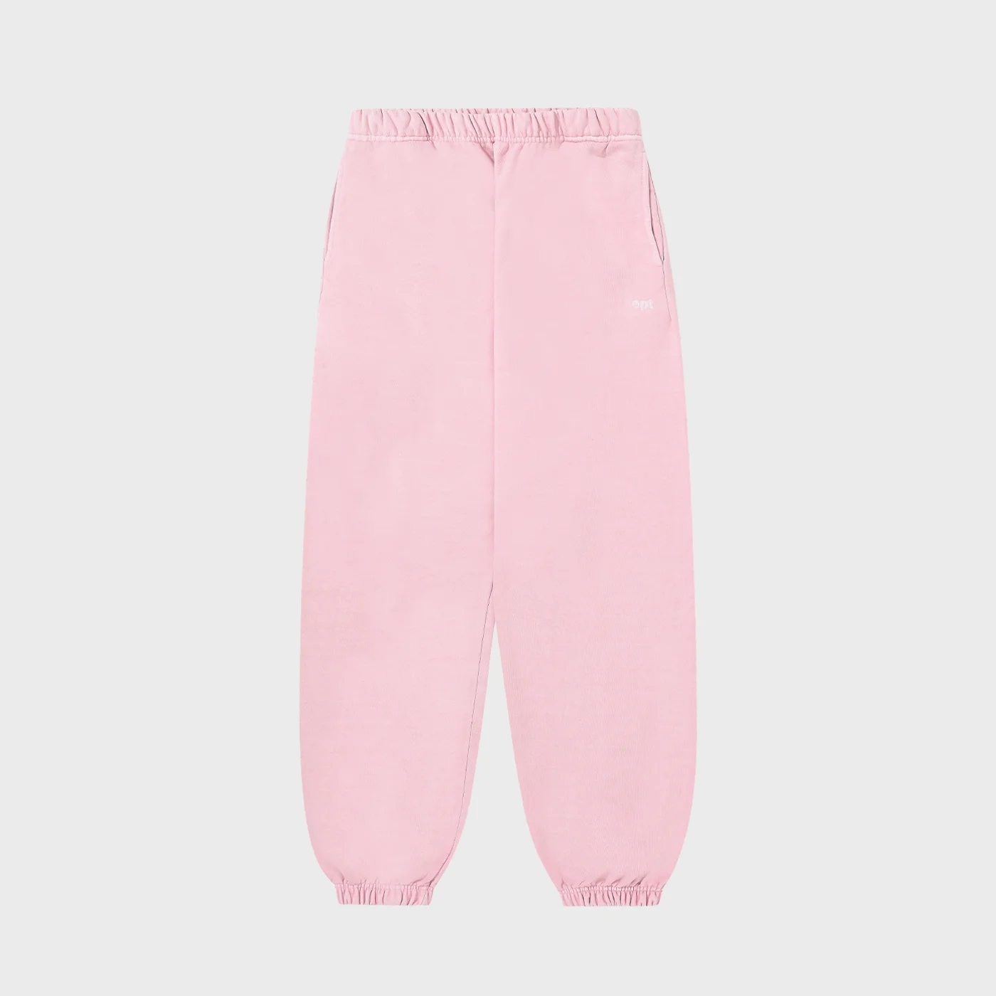 EMBROIDERED PIGMENT SWEAT PANT ((PEACH)