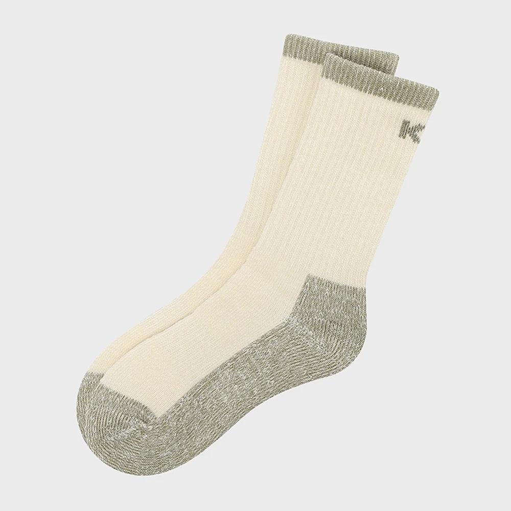 羊毛 全絨面料 長筒 襪_EARTH KHAKI_KUA25S07KX