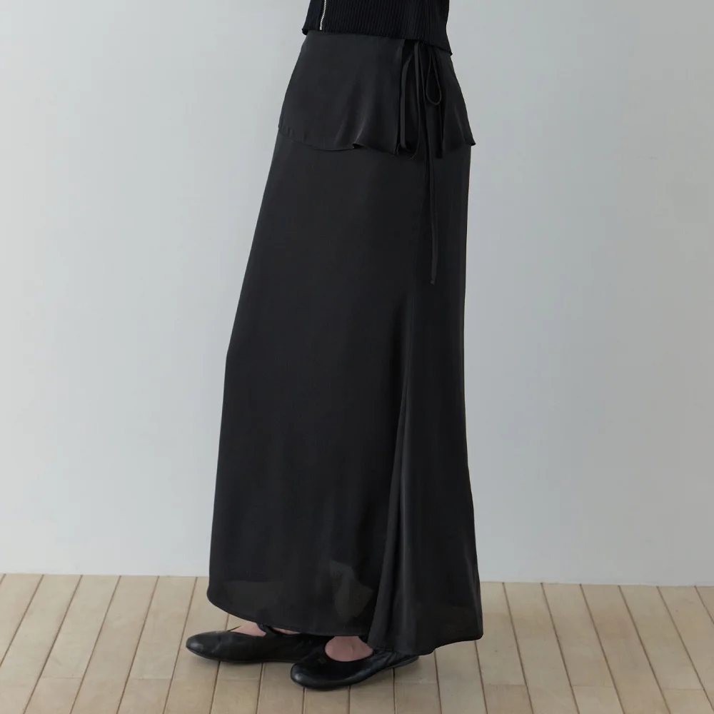 Mermaid flap skirt (black)