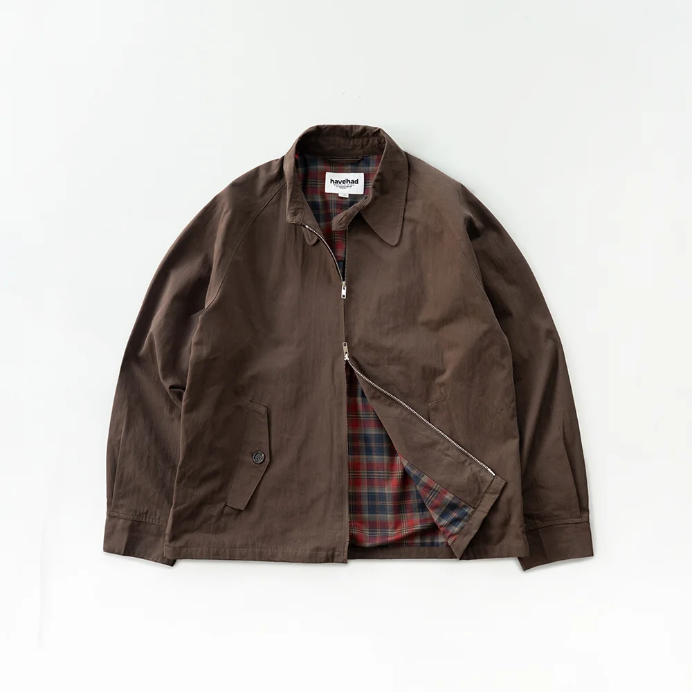 Glen Cotton Drizzler Jacket (Brown)