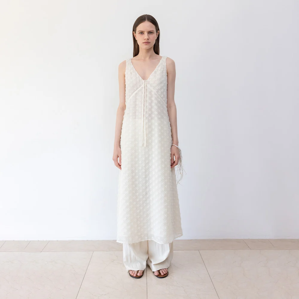 Sheer Lace Sleeveless Dress SW5MO274-9A