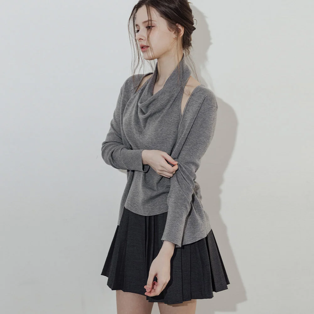Lautre Halter Buckle Gray knit