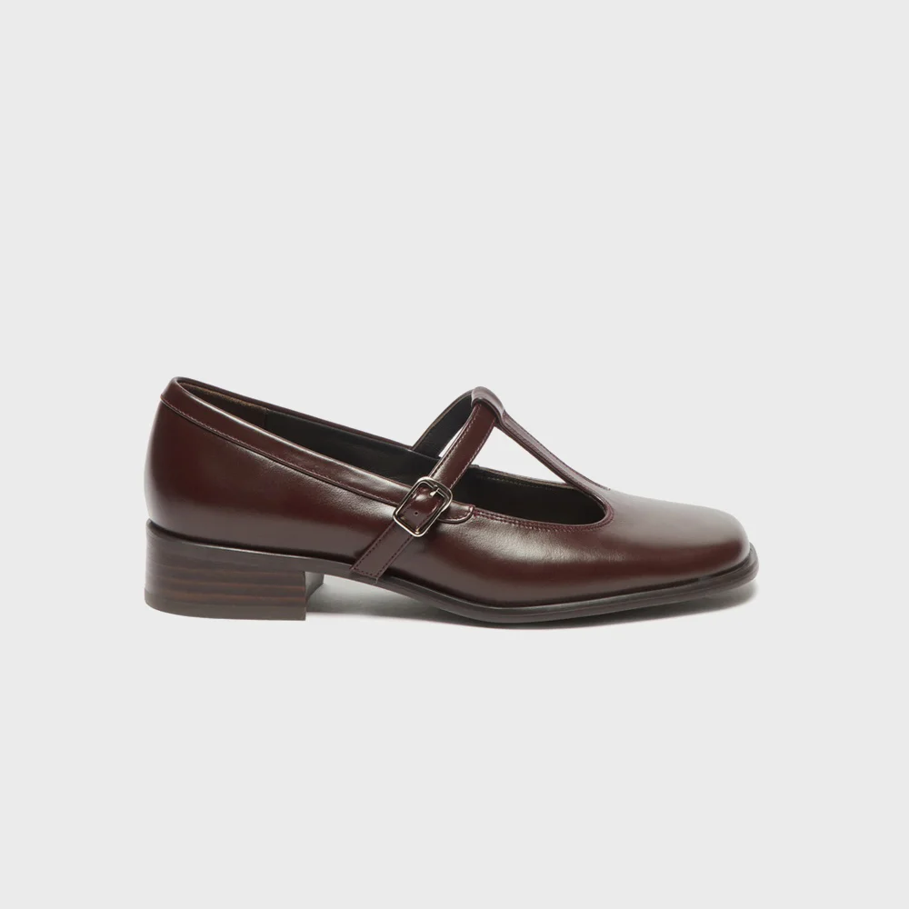 T-strap mary jane flats(wine)_DG1DA26509WIN