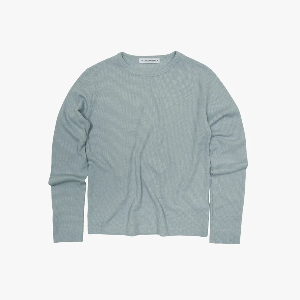 Waffle Regular Long Sleeve (Sky Blue)