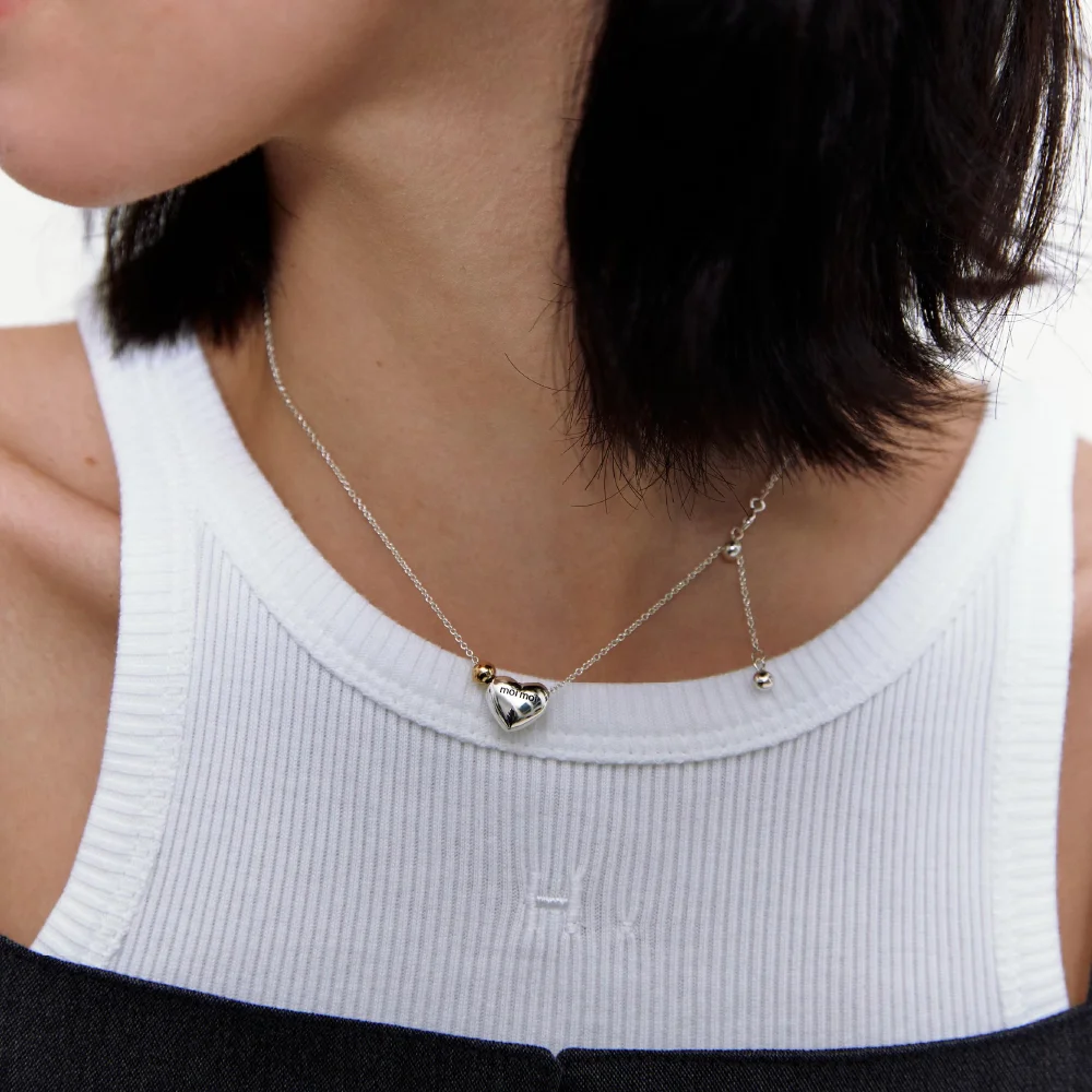 Love mini drop necklace (2 colors)
