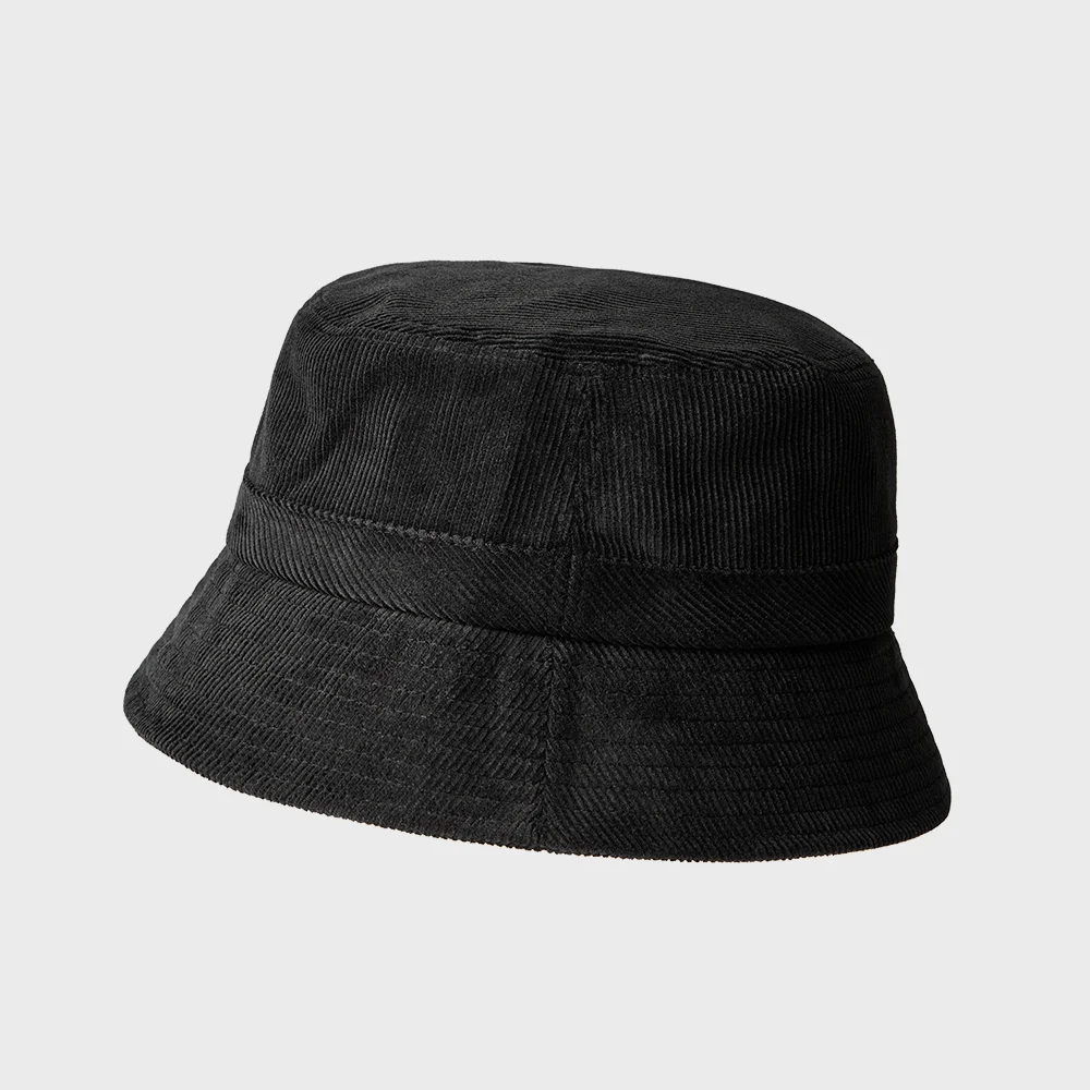 RIDGE CORDUROY BUCKET HAT BLACK