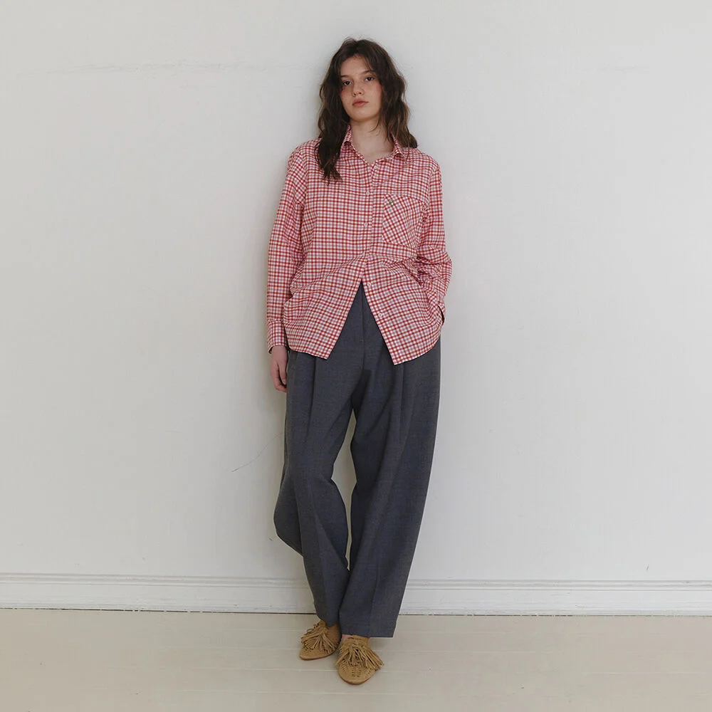 Heverie shirt red check