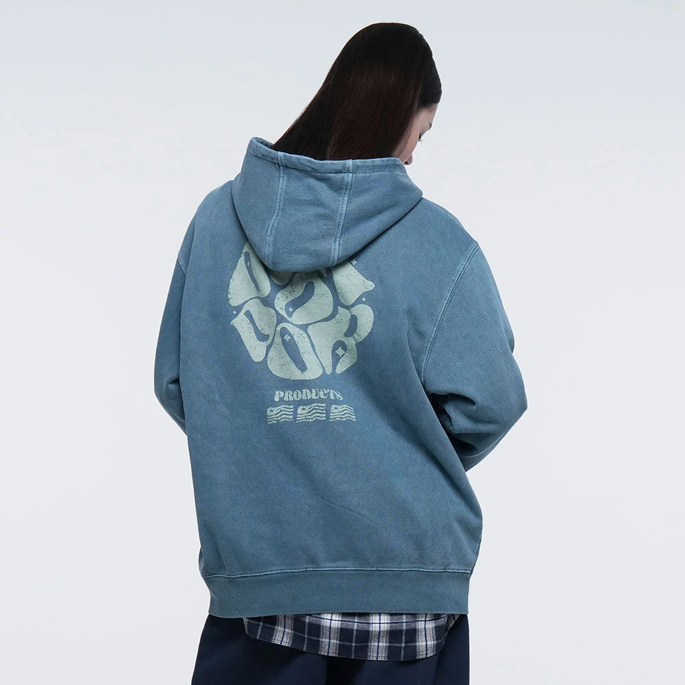 VINTAGE PIGMENT HOODIE (BLUE GREEN)