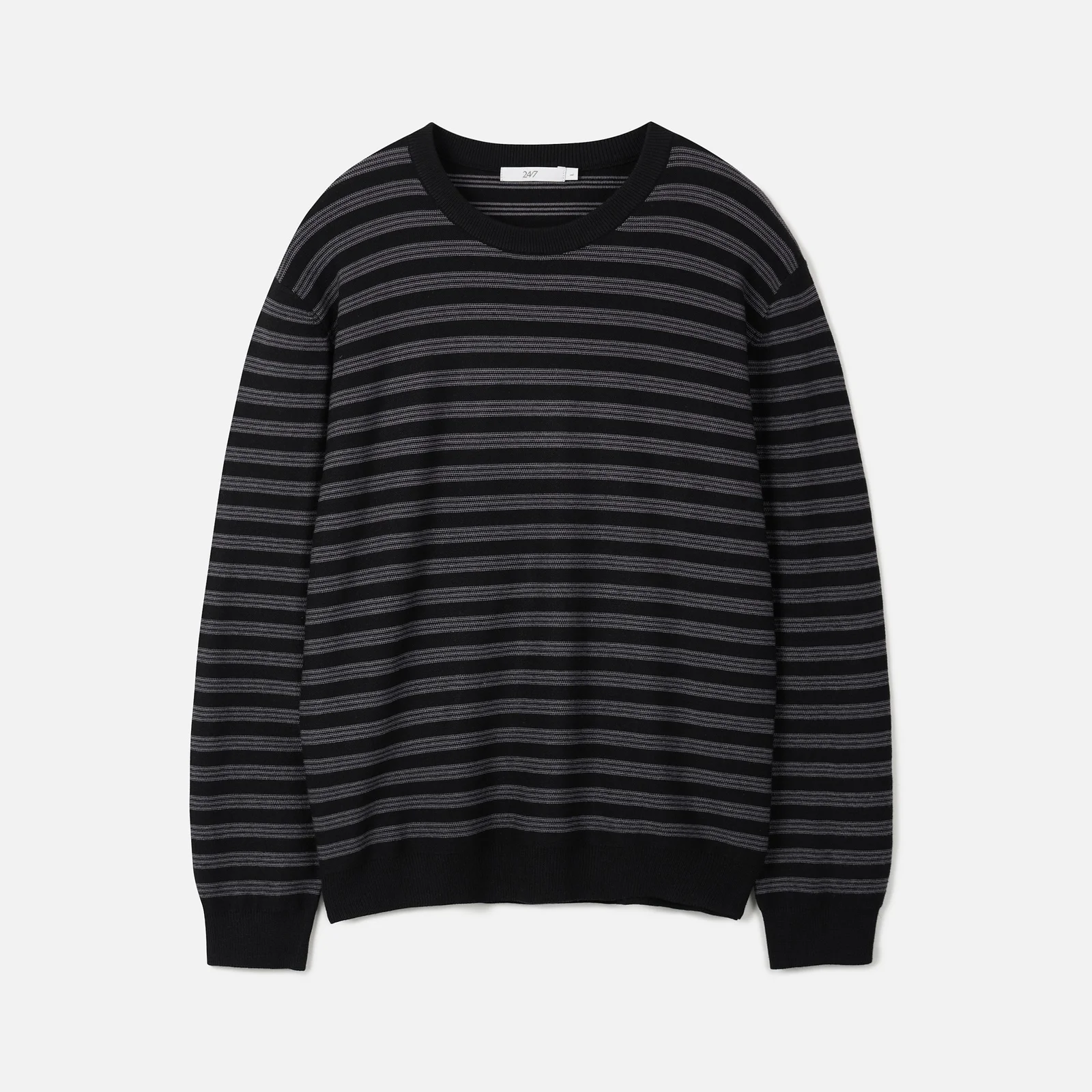 MULTI STRIPED KNIT SWEATER BLACK (247)