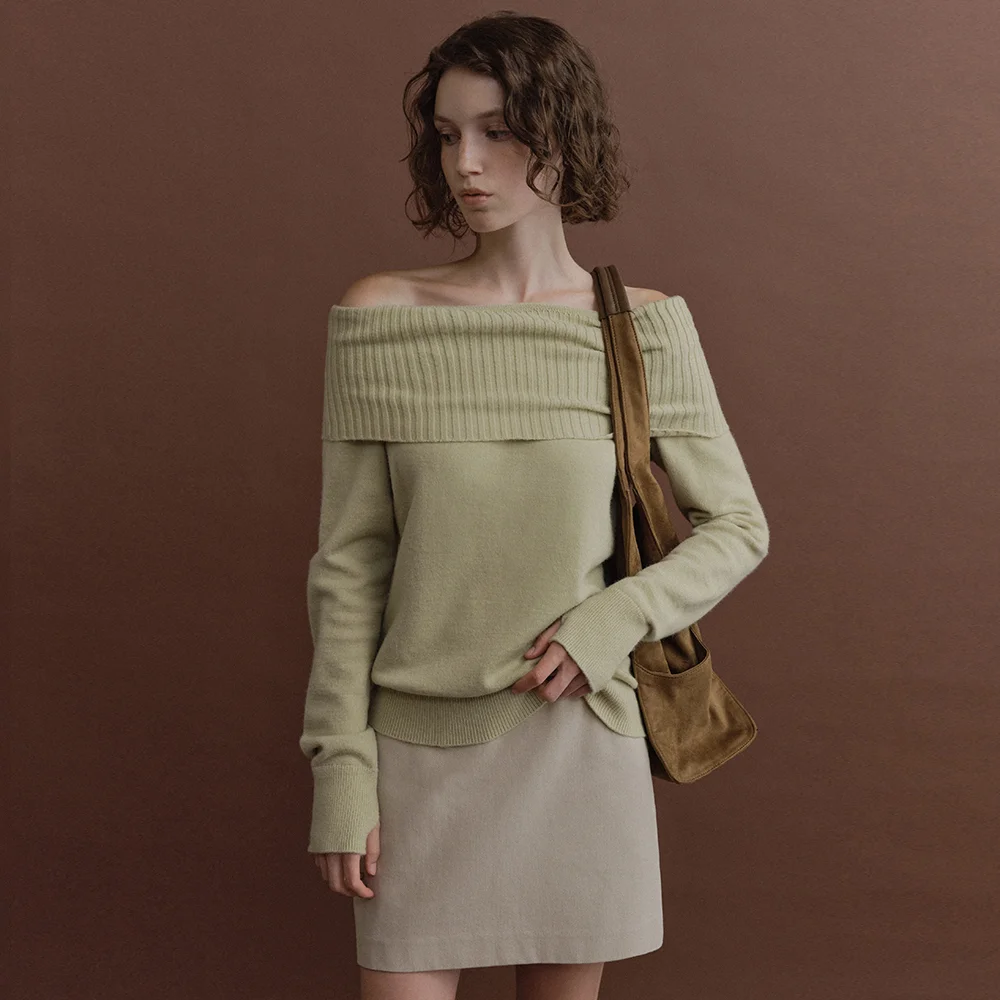 Arin Off-Shoulder Knit (Apple Mint)