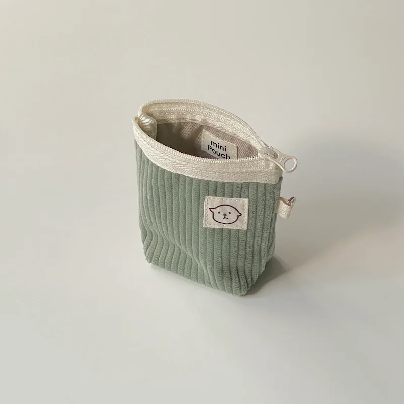 Sea Otter Shop 燈芯絨 迷你收納袋 (2 color, 2 size)
