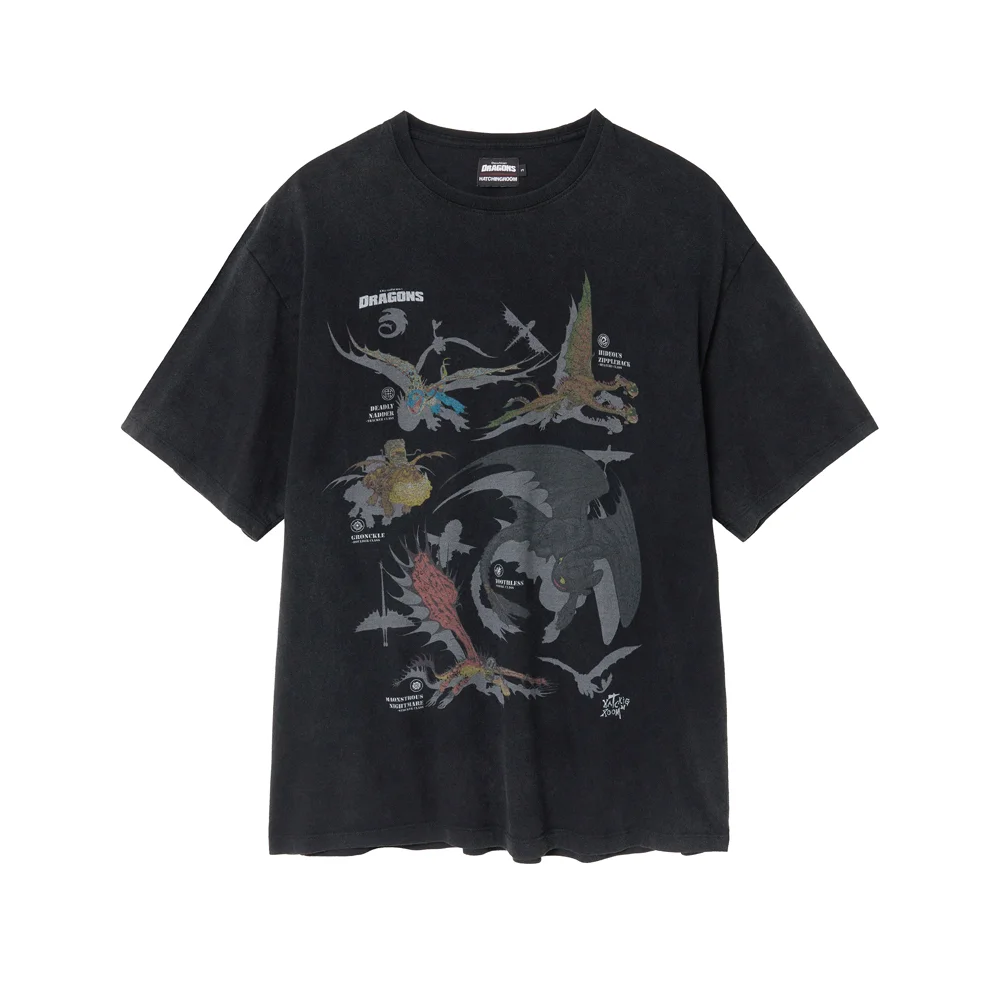 Dragons Tee Vintage Black