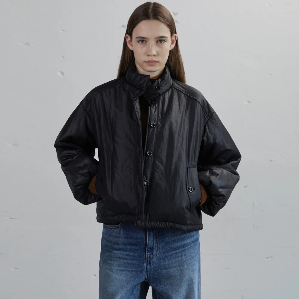 Shining padded jumper (black)