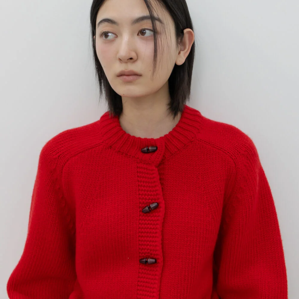 GRANNY CARDIGAN / RED