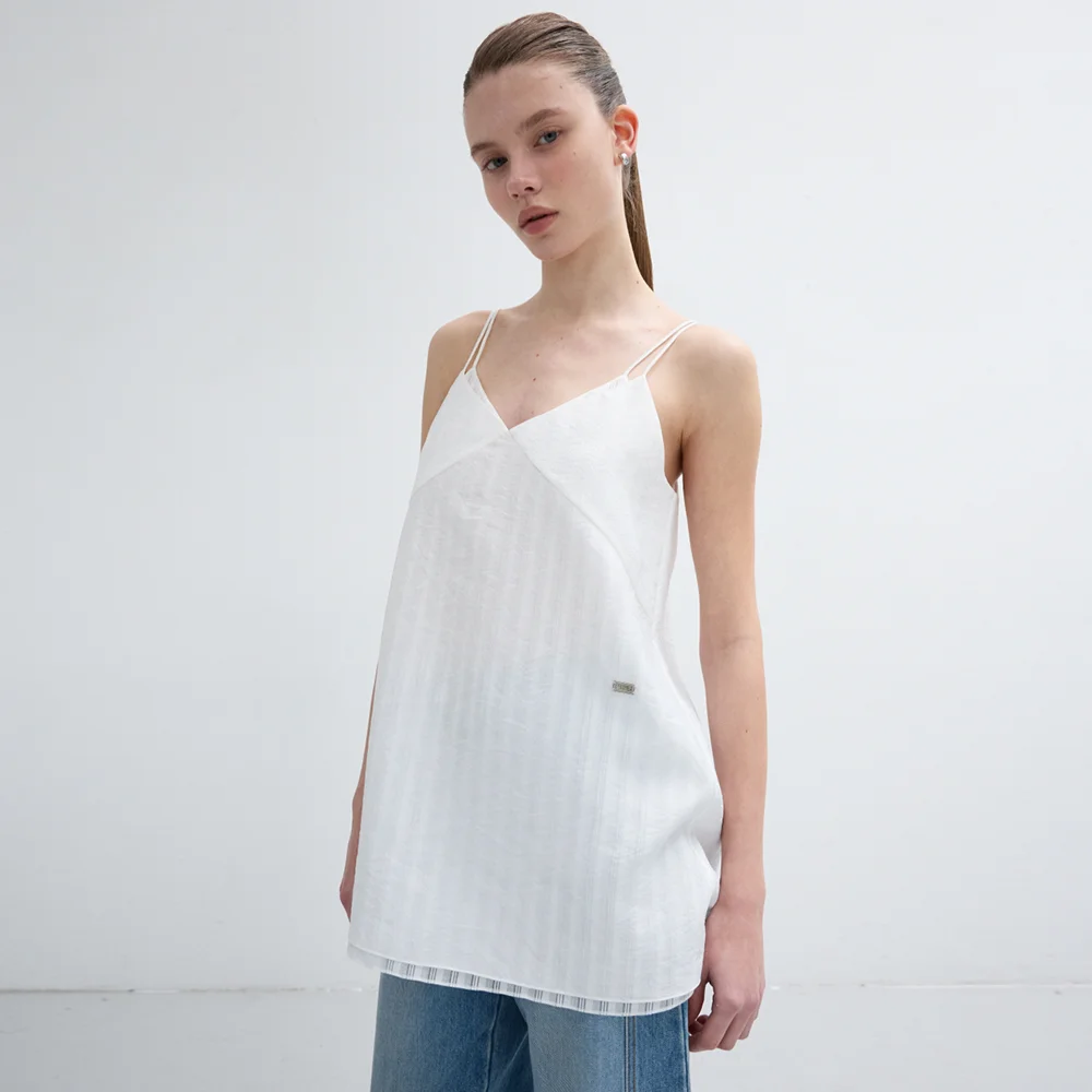 DOUBLE LAYERED CAMISOLE BLOUSE_WHITE