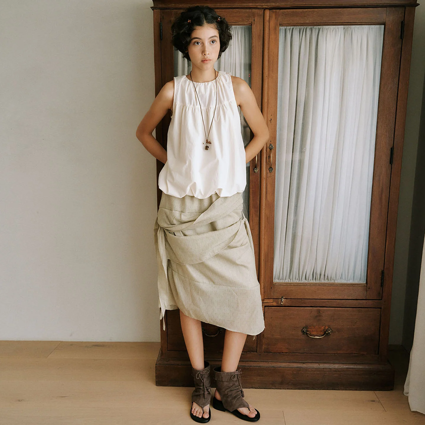 SANDY TIE SKIRT