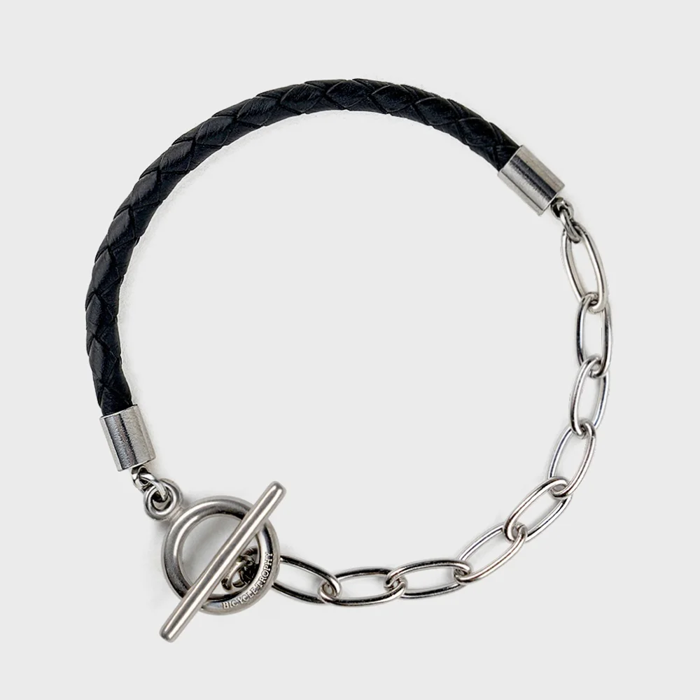 S.S 鏈式手鏈 33 (2 type / 4mm leather)