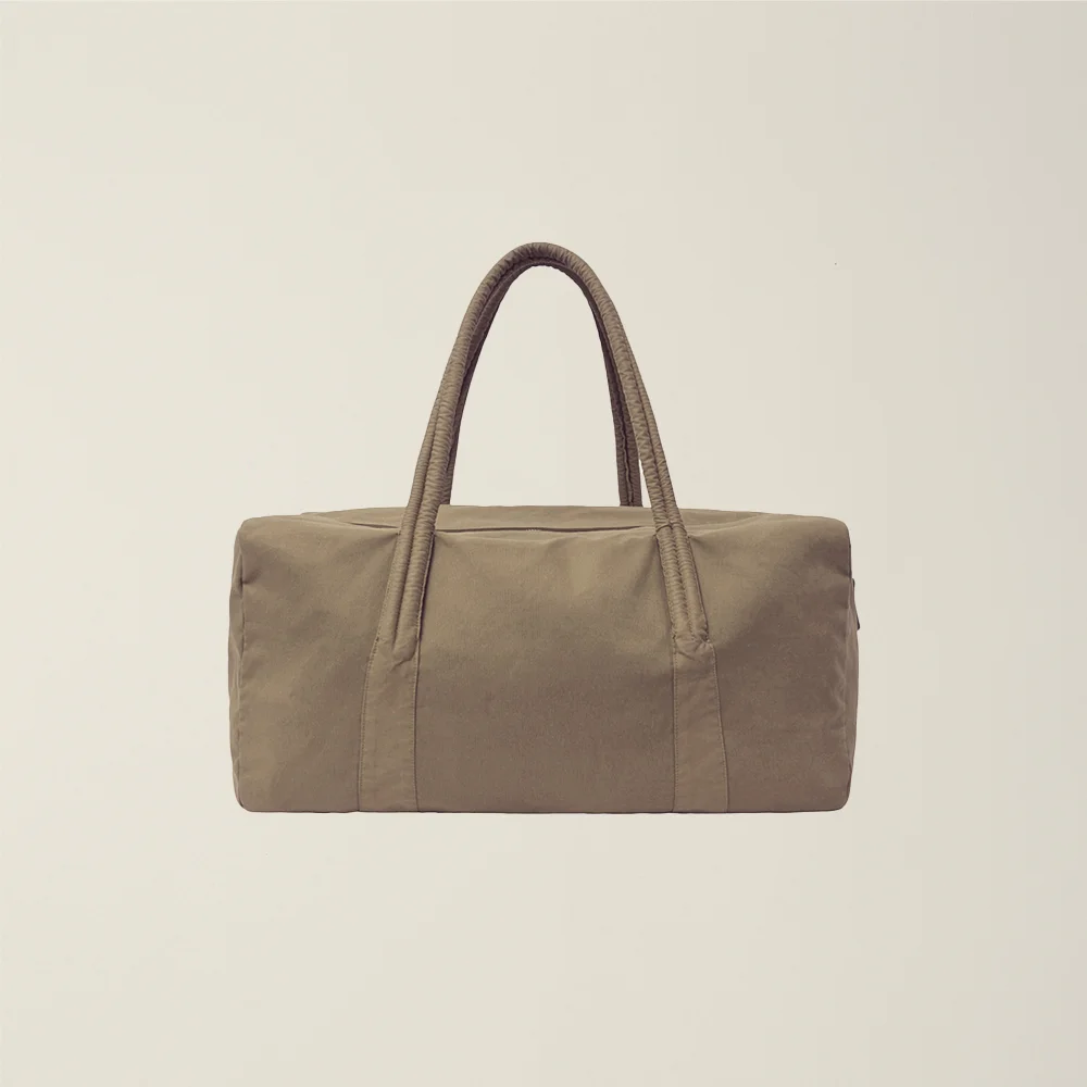 GARMENT DYED DUFFLE BAG (LARGE) BEIGE
