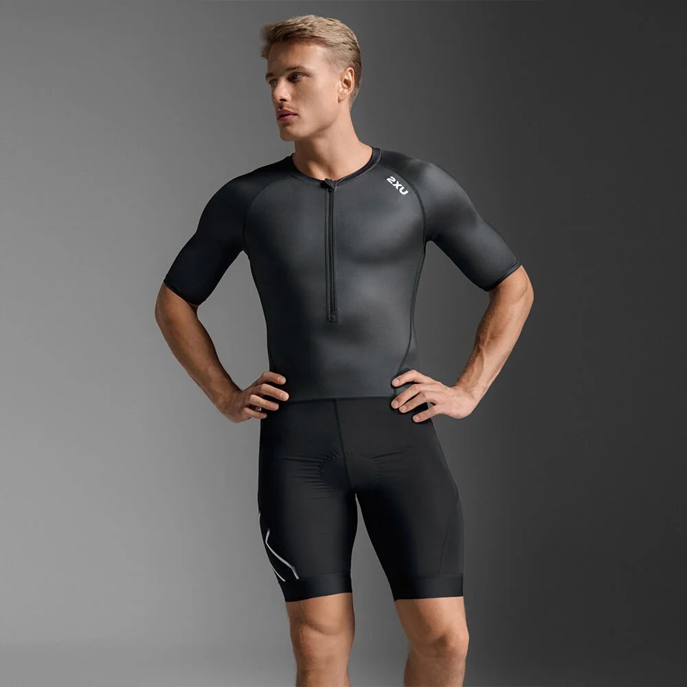 (男裝) 核心 衣袖 Trisuit MT7397DBLK-WHT