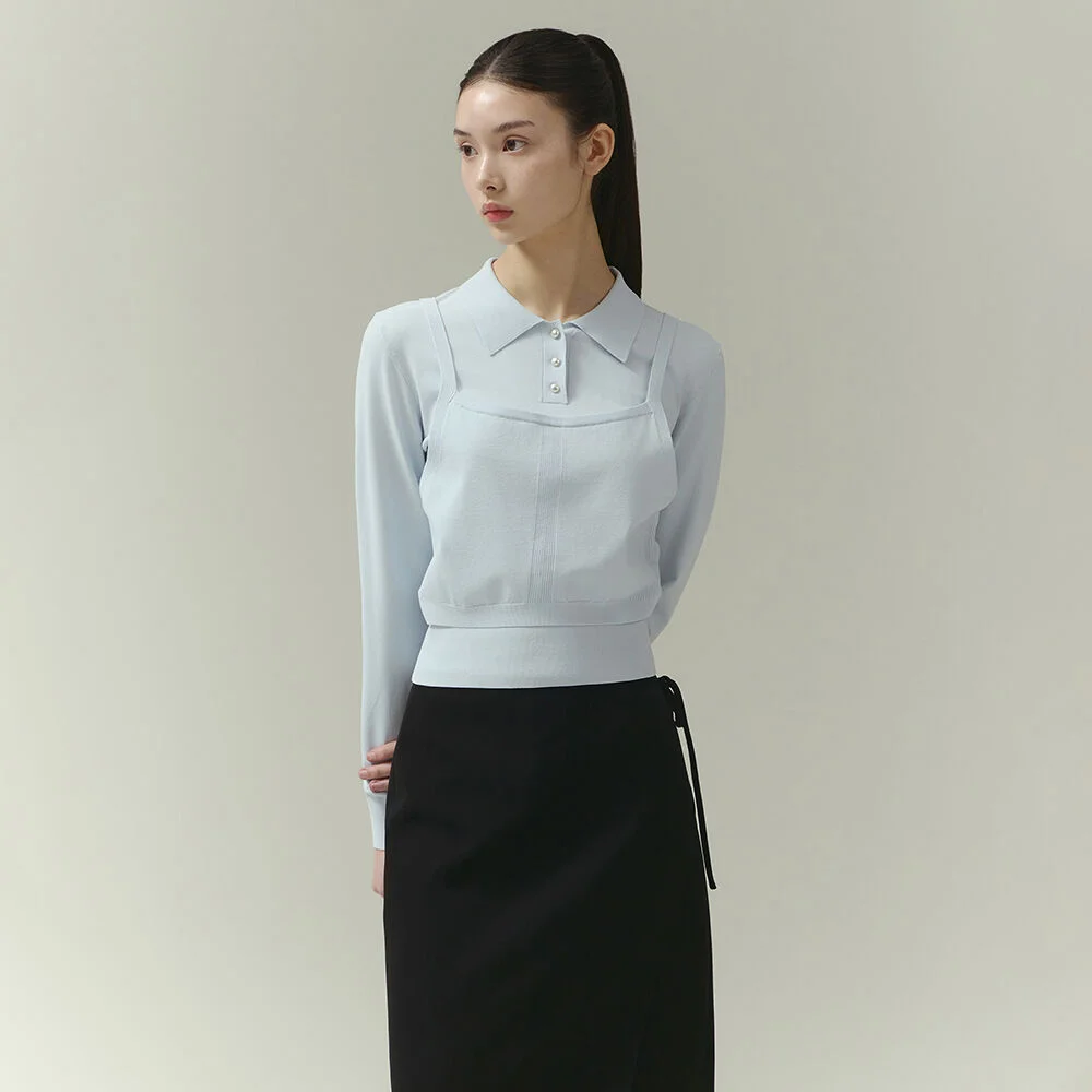 it MICHA 馬甲 針織衫 套頭 ITP3KPO700_2colors