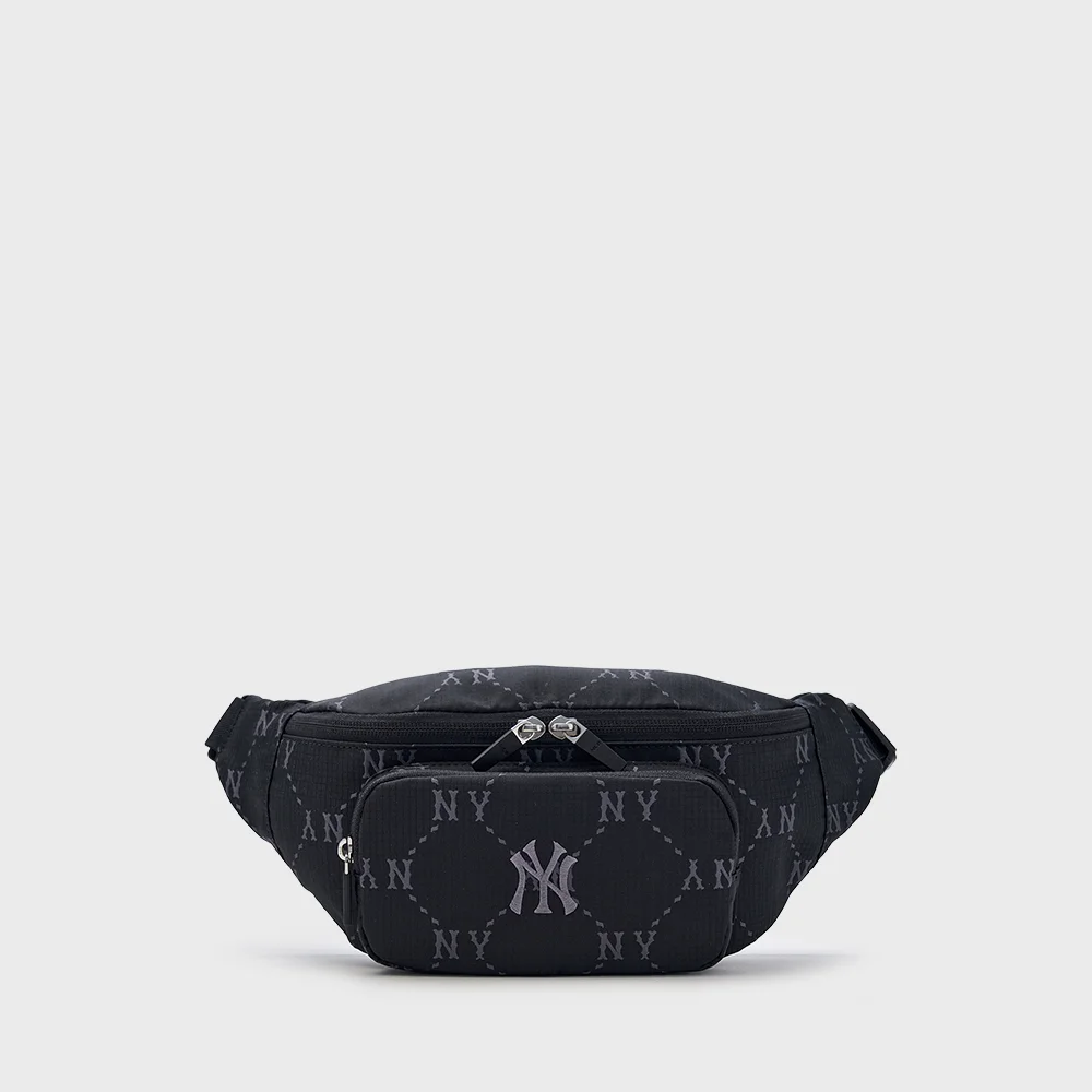菱形 Monogram 運動風 腰包 NY (Black)