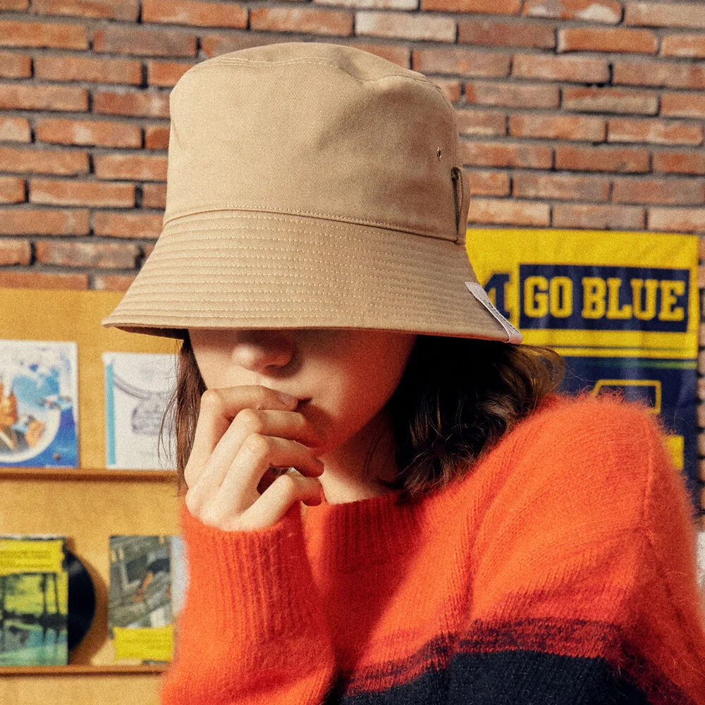 EL COTTON BEIGE BUCKET HAT