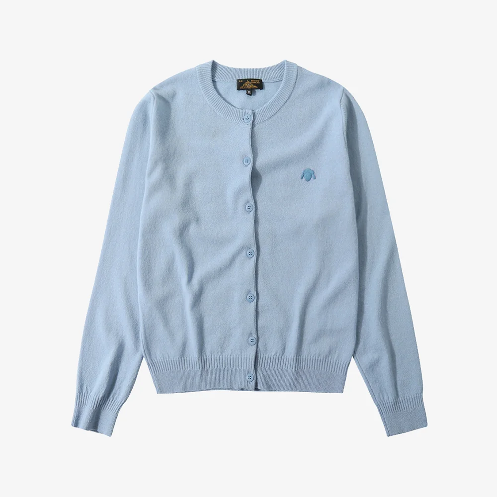 Lambs wool mutton cardigan_Sky