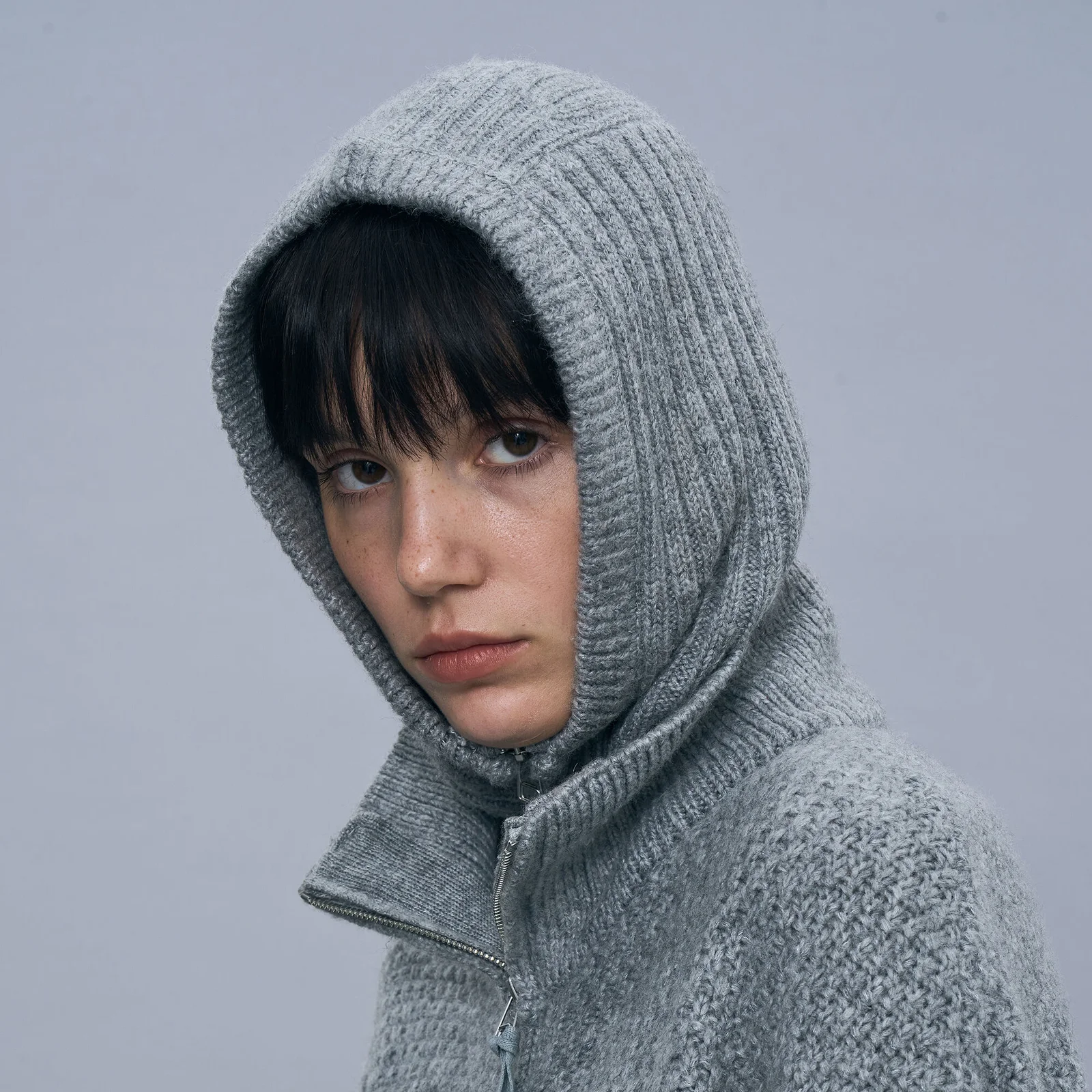 KNIT BALACLAVA_MELANGE