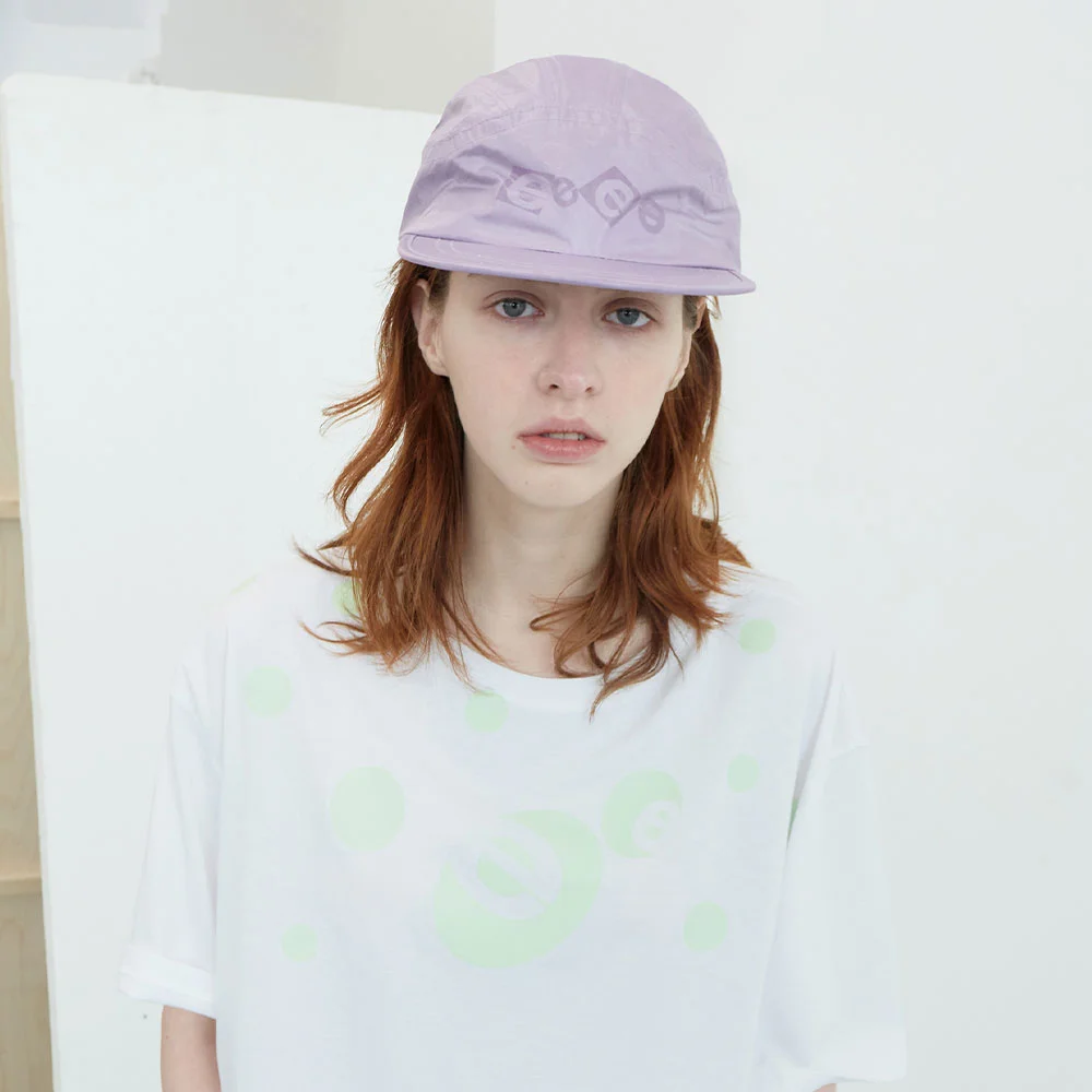 色塊 標誌 光澤 Camp Cap (Pink)