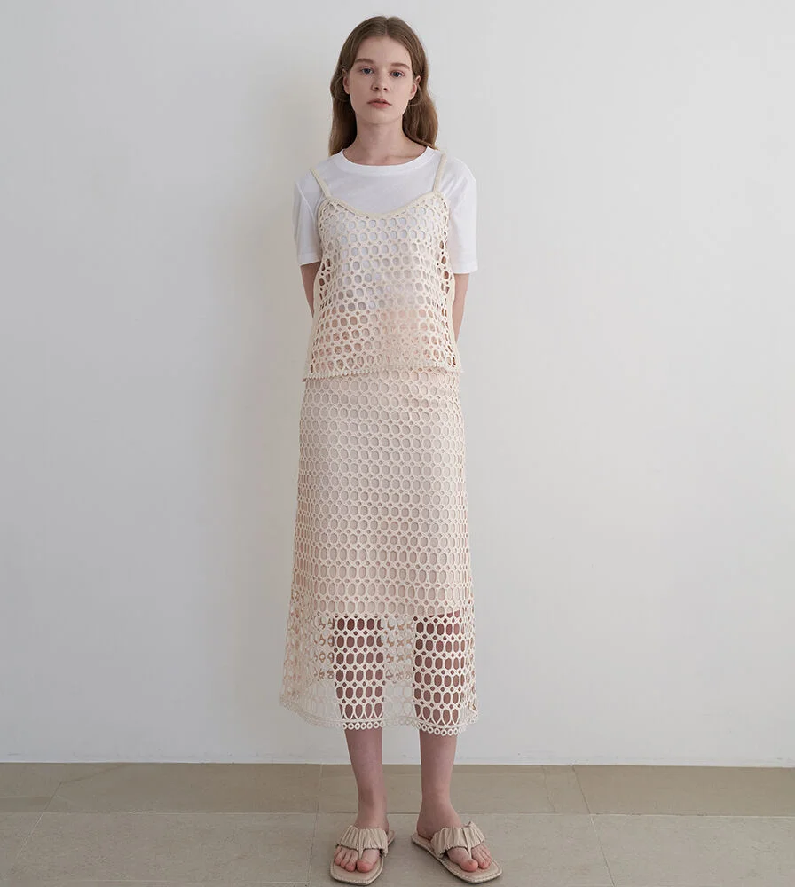 Lace Skirt (Cream)