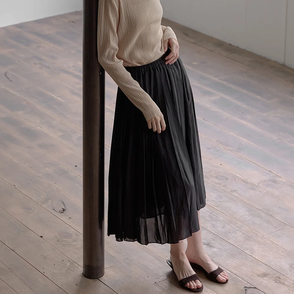 Melisa pleated skirt - Black