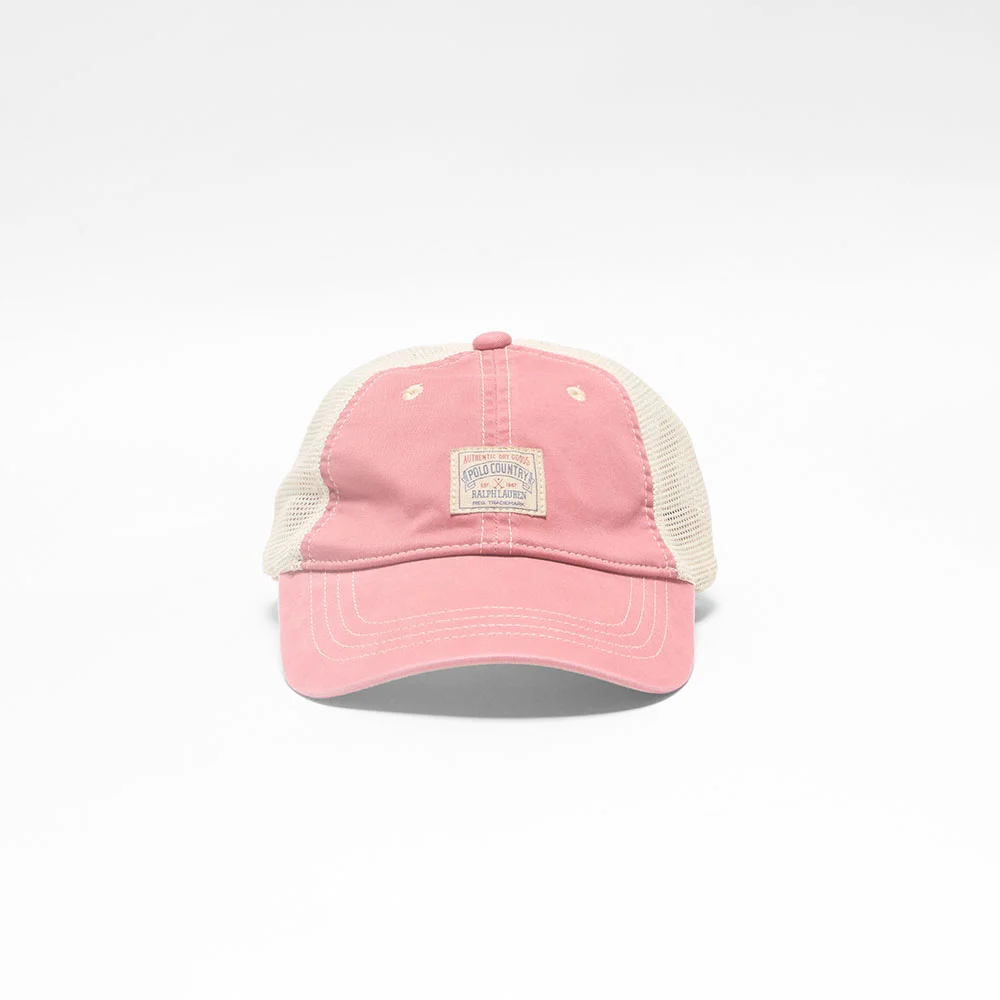 Polo 鄉村 斜紋 Trucker 帽 (MEDIUM RED-610)