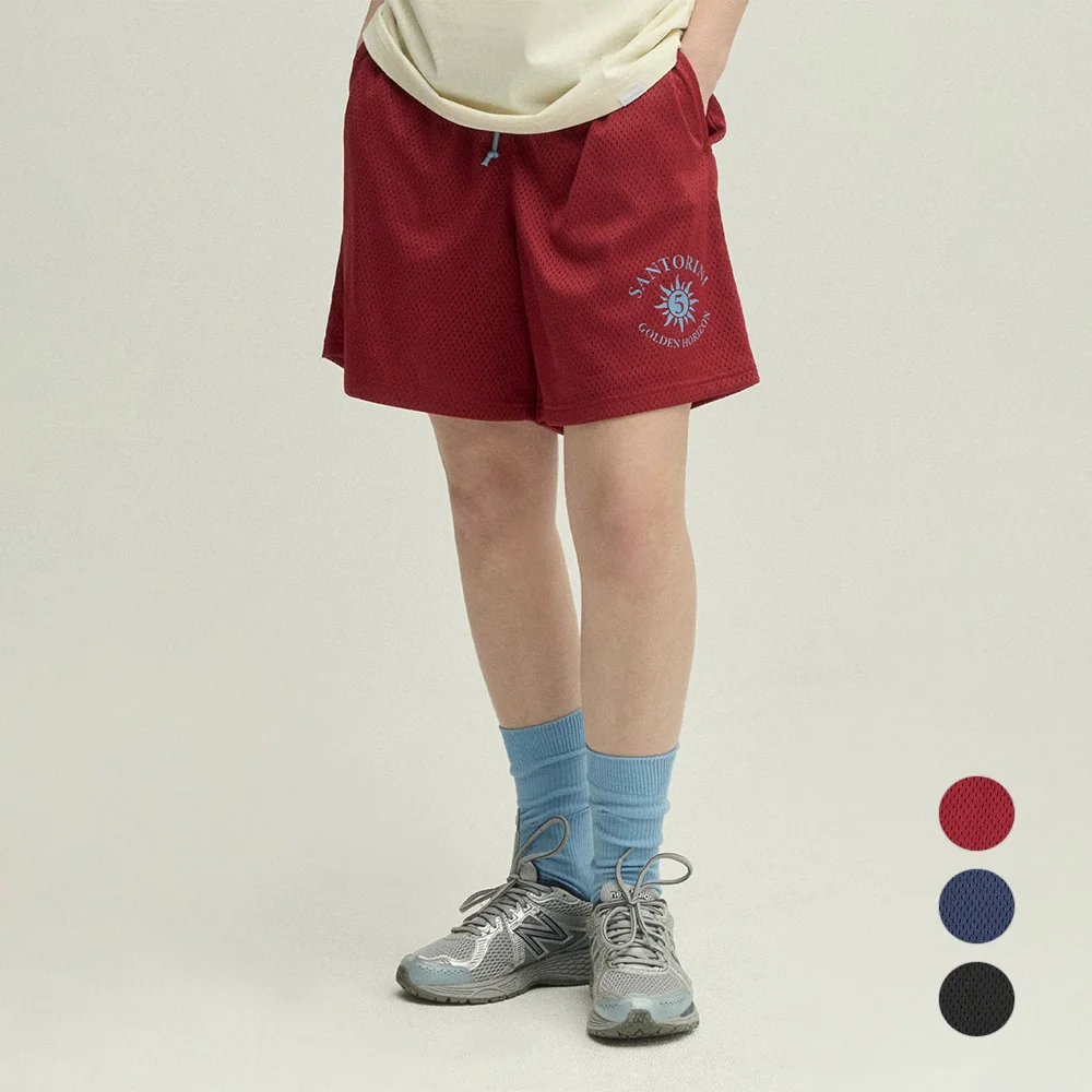 聖托里尼 防曬 網布 短褲_3color