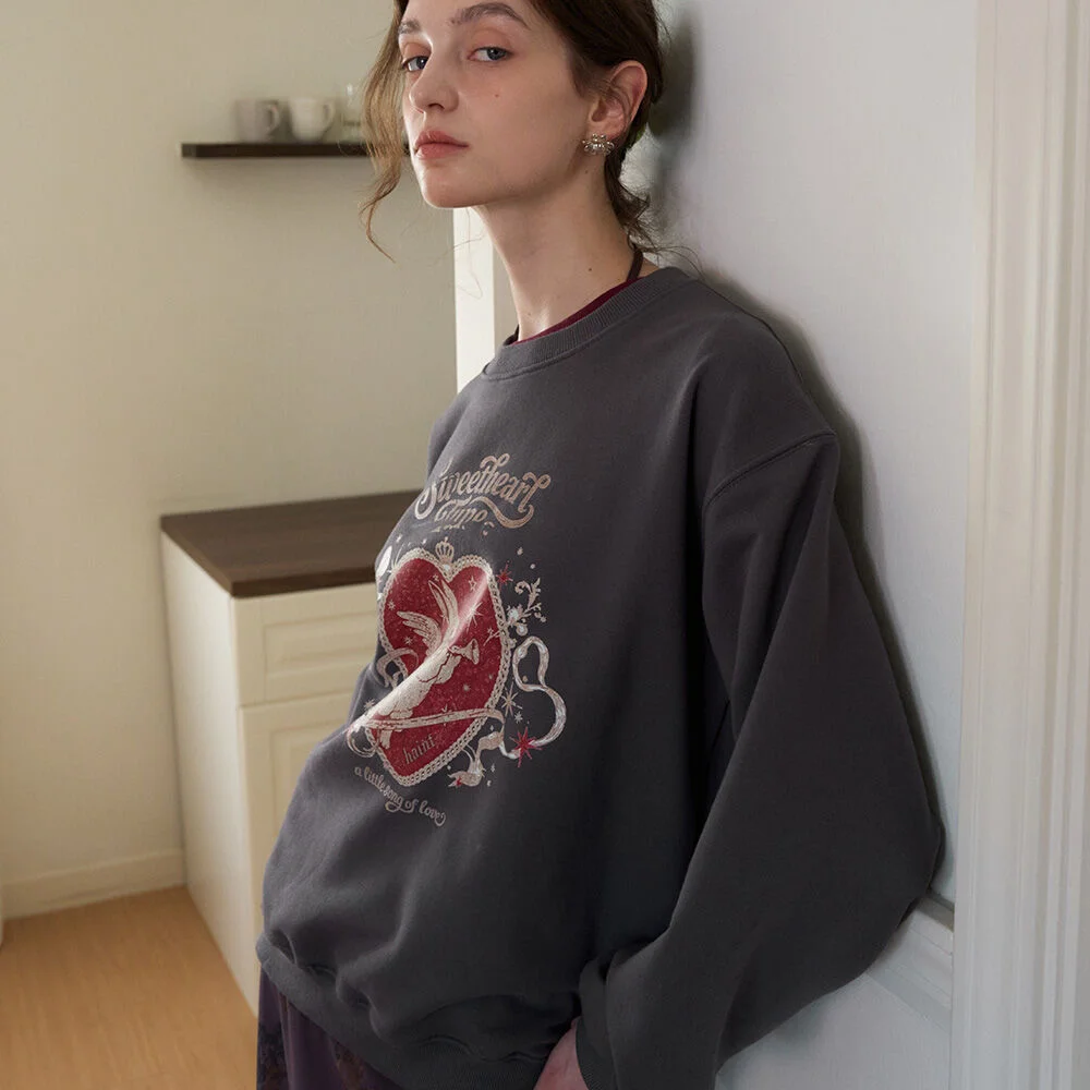 SWEET BUNNY OVERSIZED SWEATSHIRT 2COL_CHARCOAL