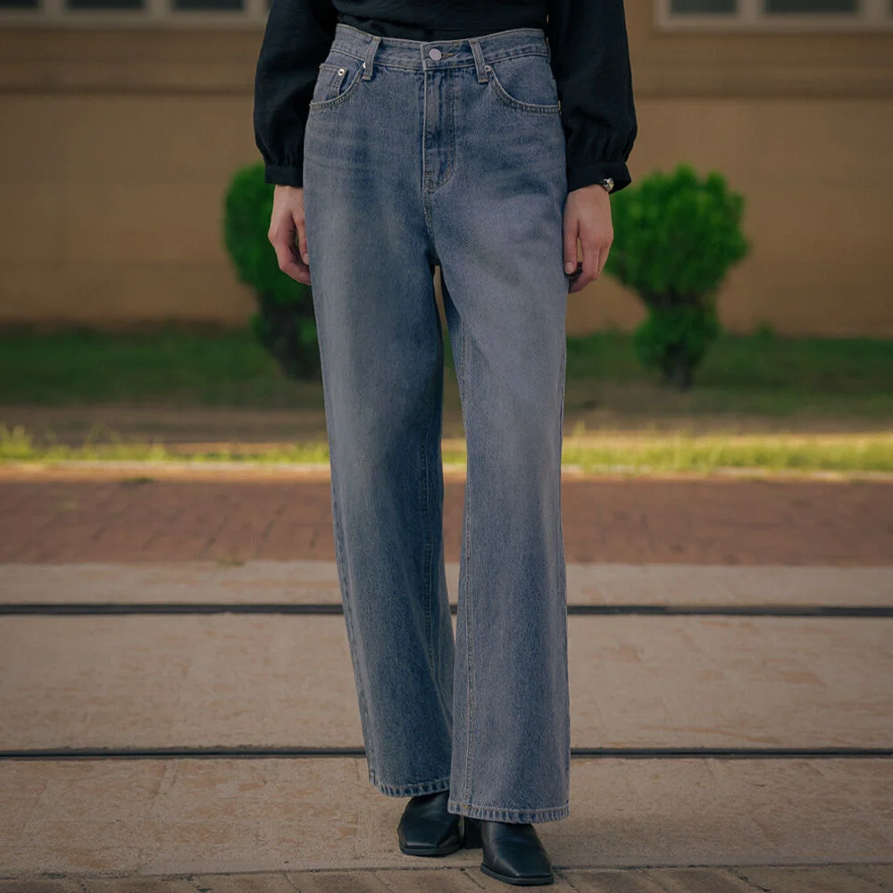 Premium wide denim pants TIFA01DP02_Blue