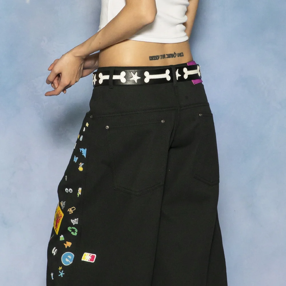 GBT004 Starborn 貼布繡 腰帶 (BLACK)