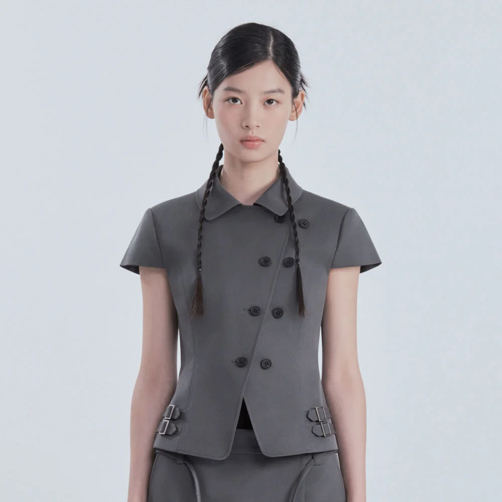 Bella Double Jacket - Grey