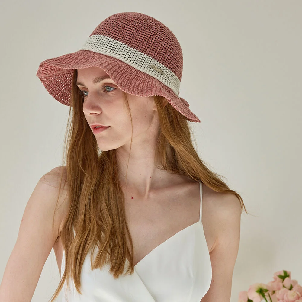 Bouquet Paper Bucket Hat (Pink)