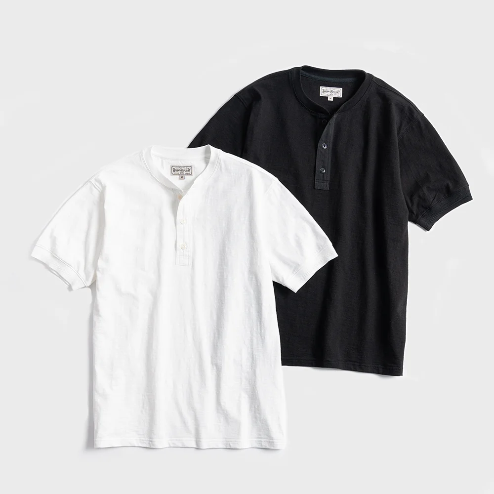 13 HENLEY NECK T-SHIRT (2 color)