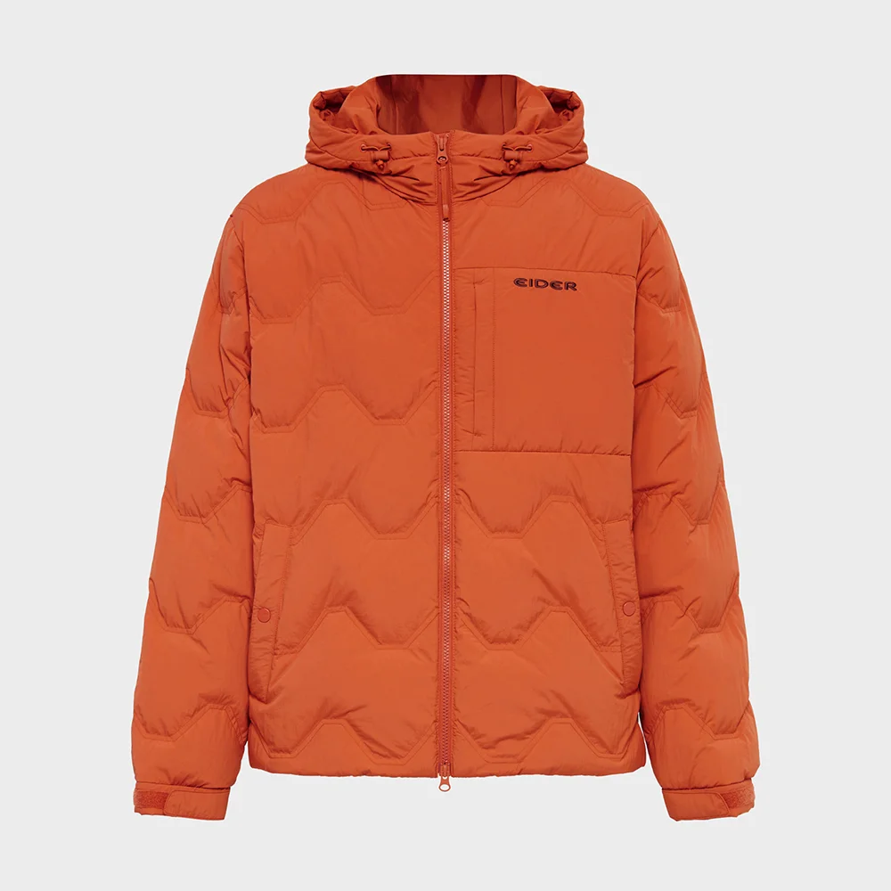 THERMOLOCK (Thermolock) 男裝 修身 連帽衫 混紡 Down 外套_Burnt Orange_DMW25553O5