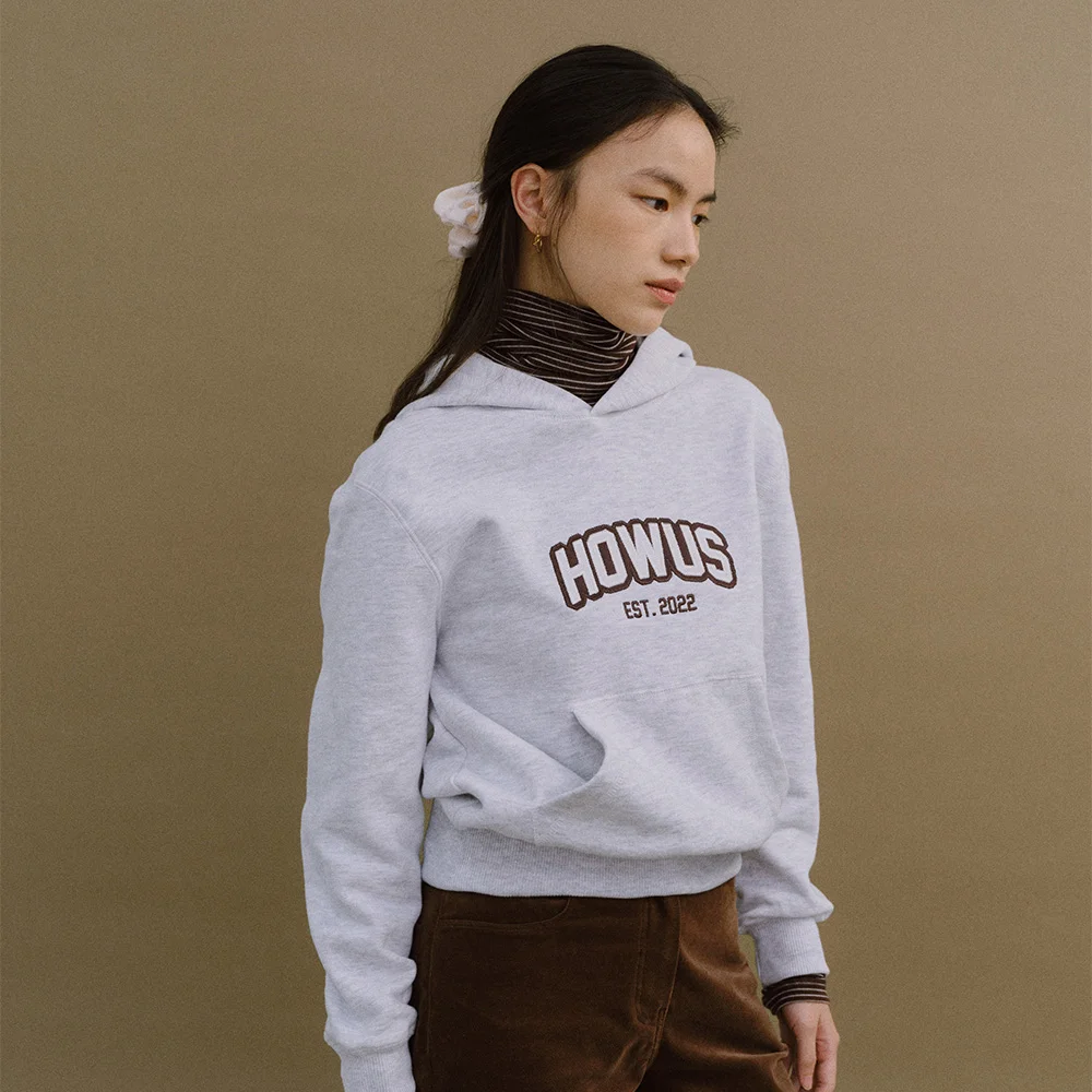 HARPER LOGO HOODIE (LIGHT MELANGE)