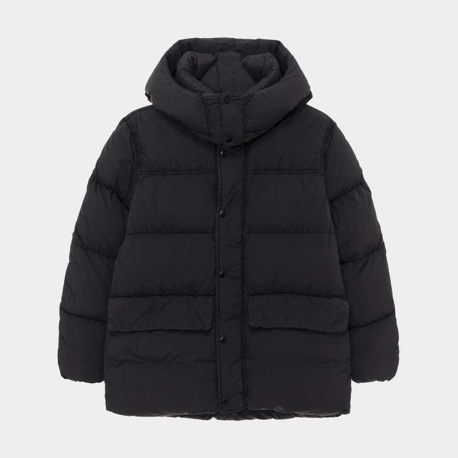 成衣 染色 連帽衫 Down Dark Gray