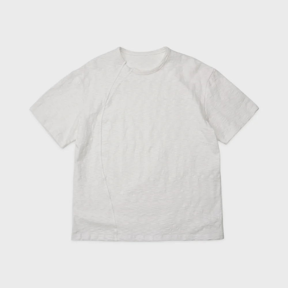 Wavy 竹節紗 T恤 IVORY