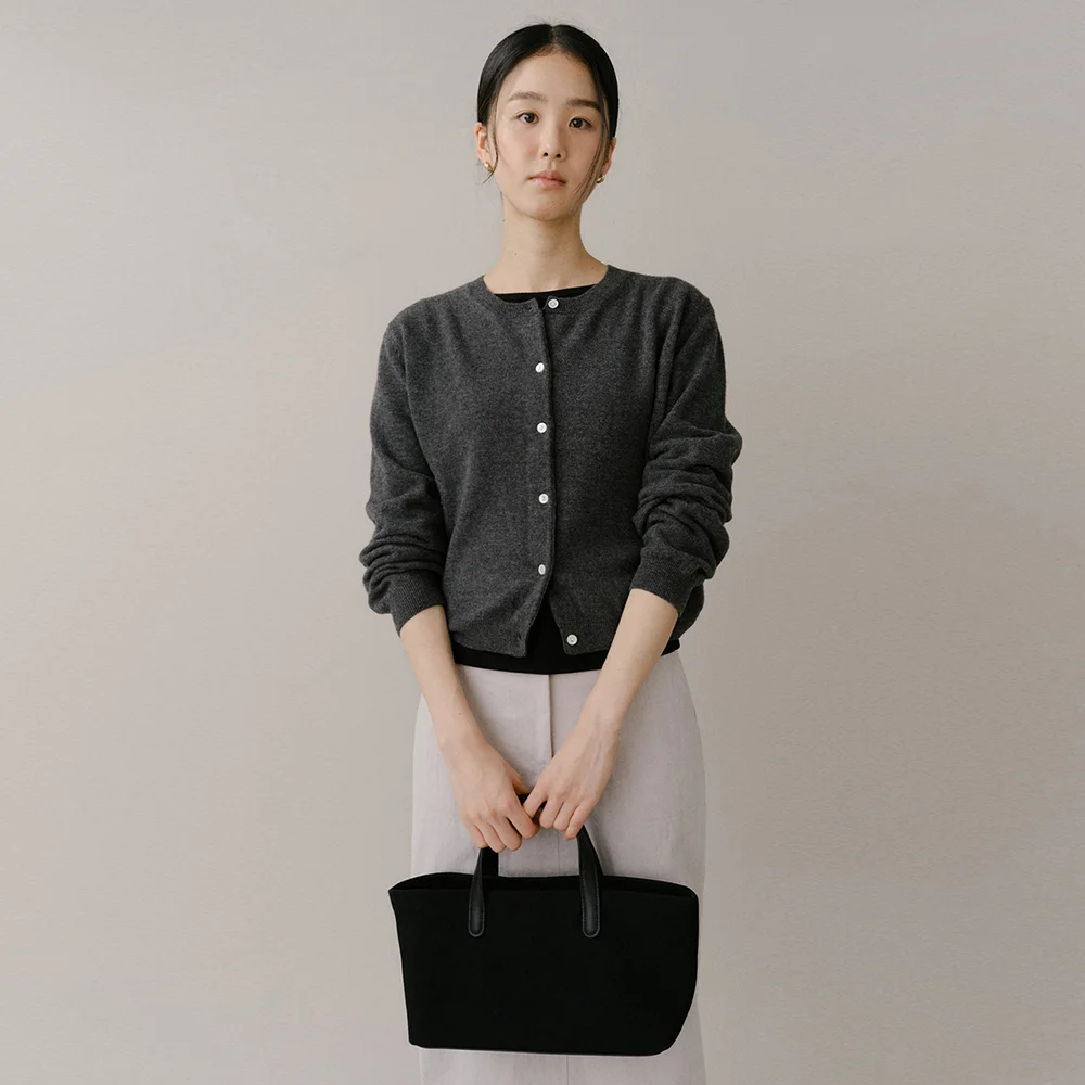 Lude Cardigan_Charcoal