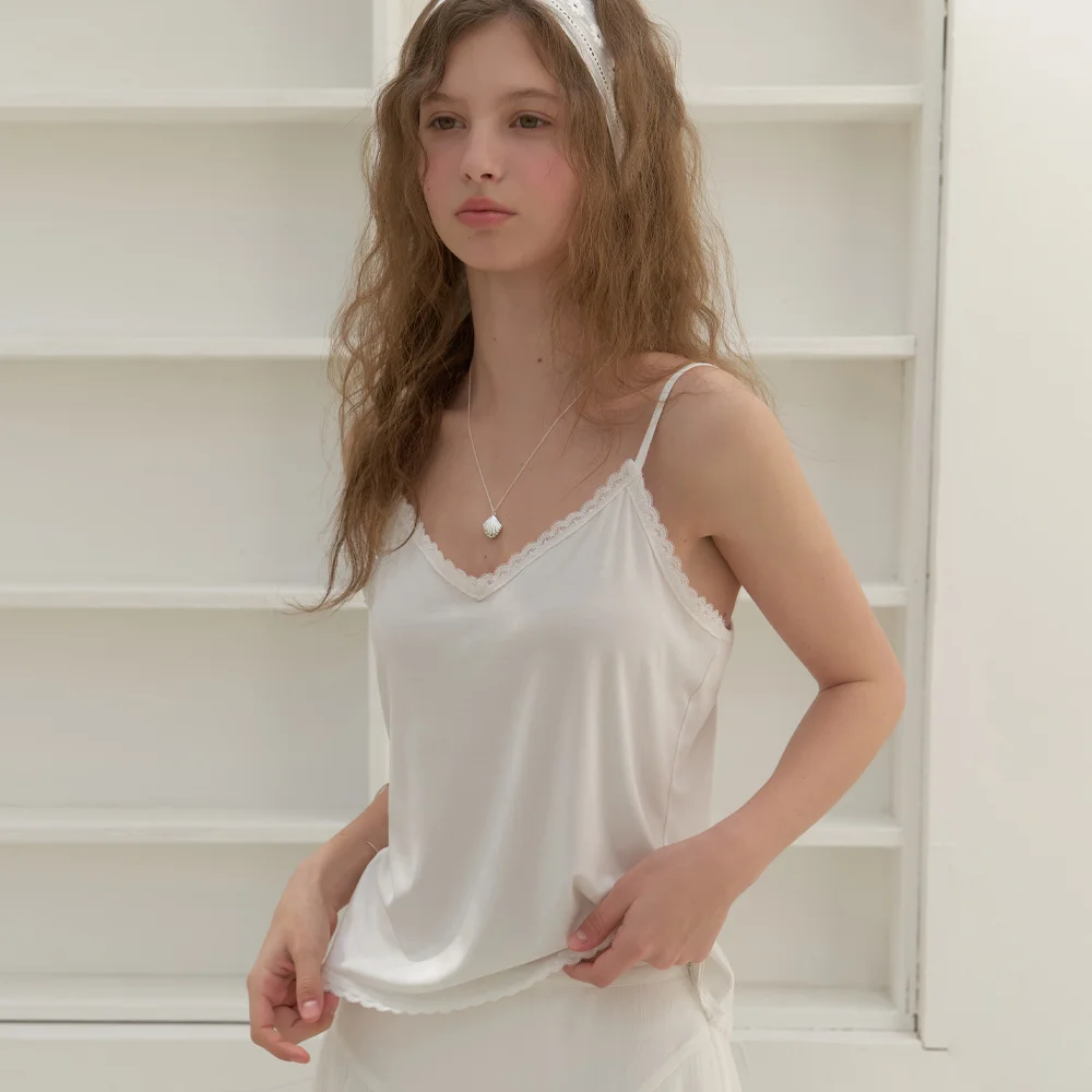 Rosa lace sleeveless (ivory)
