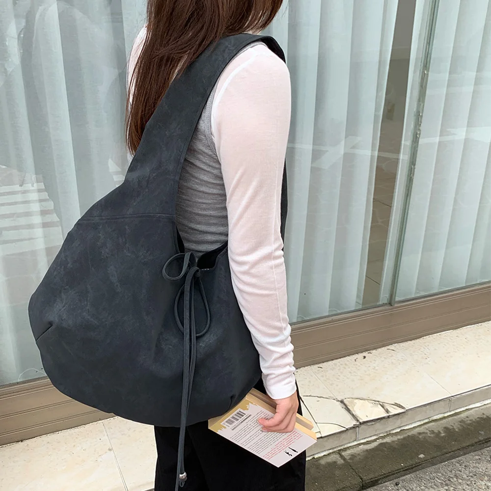 Bud Moon Suede Bag - Faded Charcoal