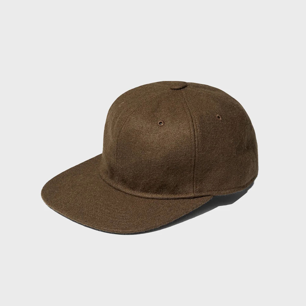 Wool Blend Solid Cap Brown
