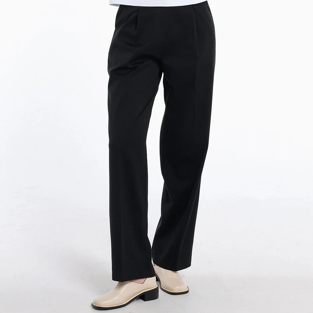 STRAIGHT PINTUCK SLACKS