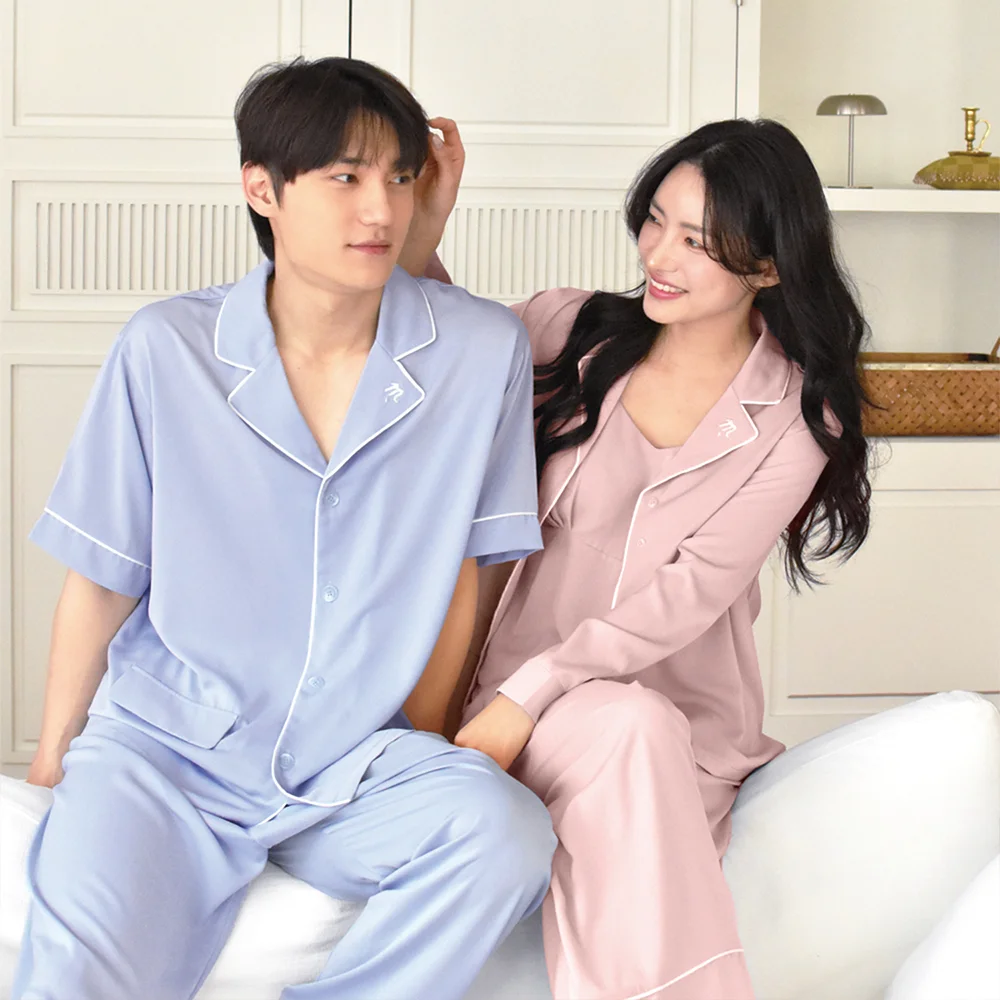 Meloa Couple pajamas -Pink - 情侶 睡衣