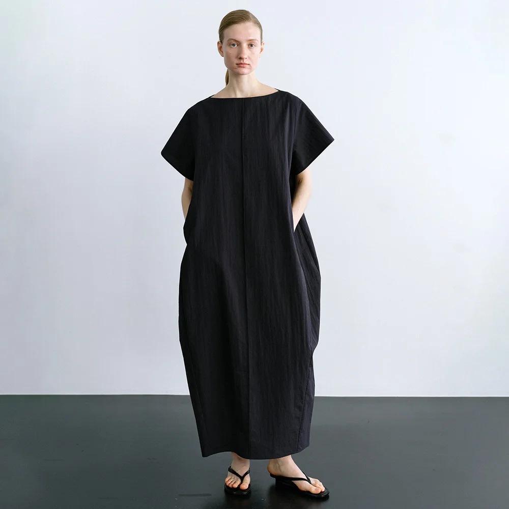 Odile Dress in Navy